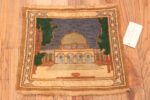 Floor view of Antique Israel Bezalel Rug Floor view of Antique Israel Bezalel Rug 74082 by Nazmiyal Rugs