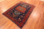Floor view of Antique Persian Heriz Rug Floor view of Antique Persian Heriz Rug 74099 by Nazmiyal Rugs