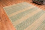 Floor View of Modern Swedish Inspired Kilim Rug Floor View of Modern Swedish Inspired Kilim Rug 74174 by Nazmiyal Rugs