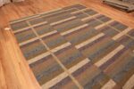 Floor View of Modern Swedish Inspired Kilim Rug Floor View of Modern Swedish Inspired Kilim Rug 74178 by Nazmiyal Rugs
