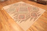 Floor View of Modern Swedish Inspired Kilim Rug Floor View of Modern Swedish Inspired Kilim Rug 74184 by Nazmiyal Rugs
