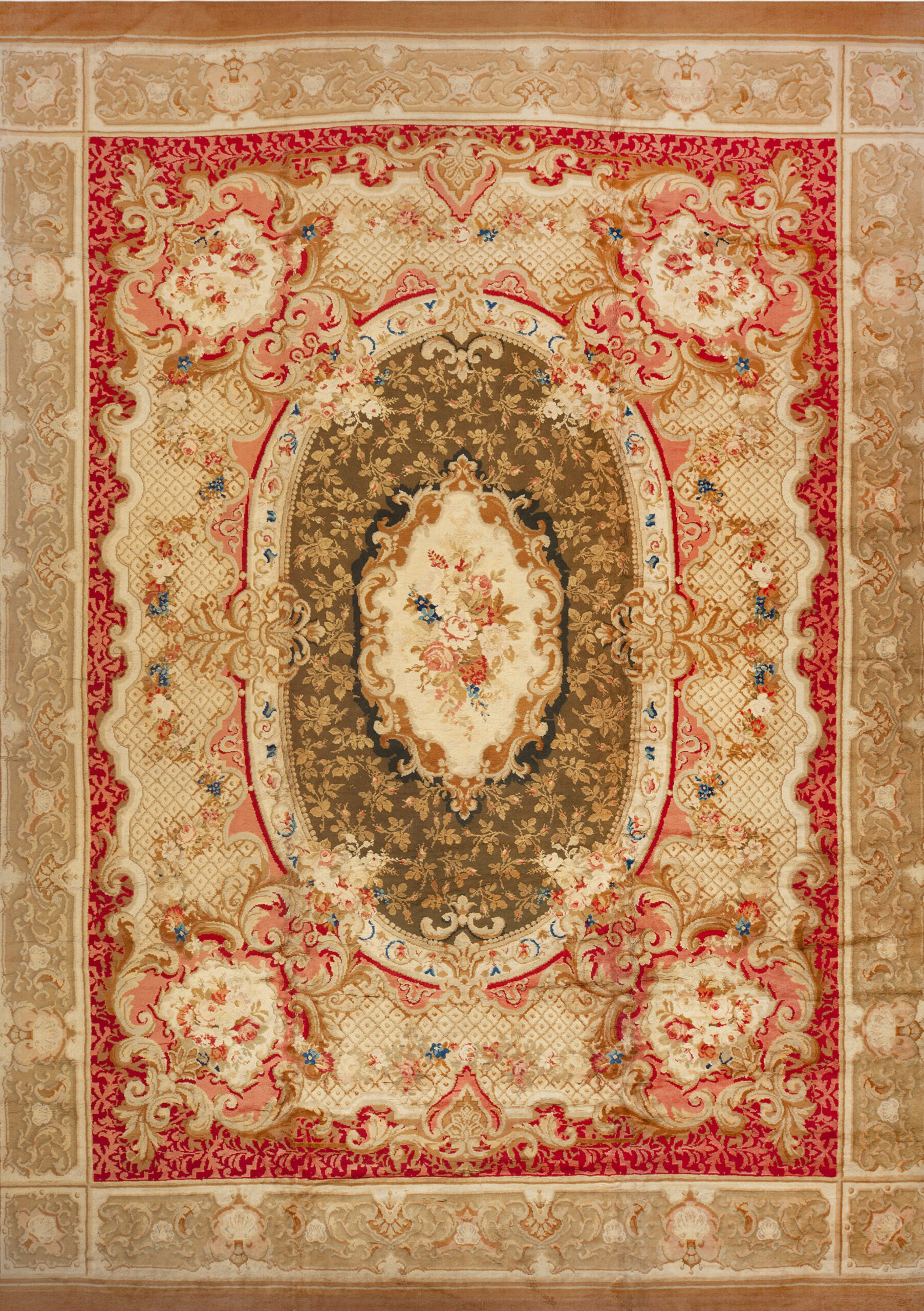 Antique English Axminster Rug 73749 Featured Nazmiyal Rugs