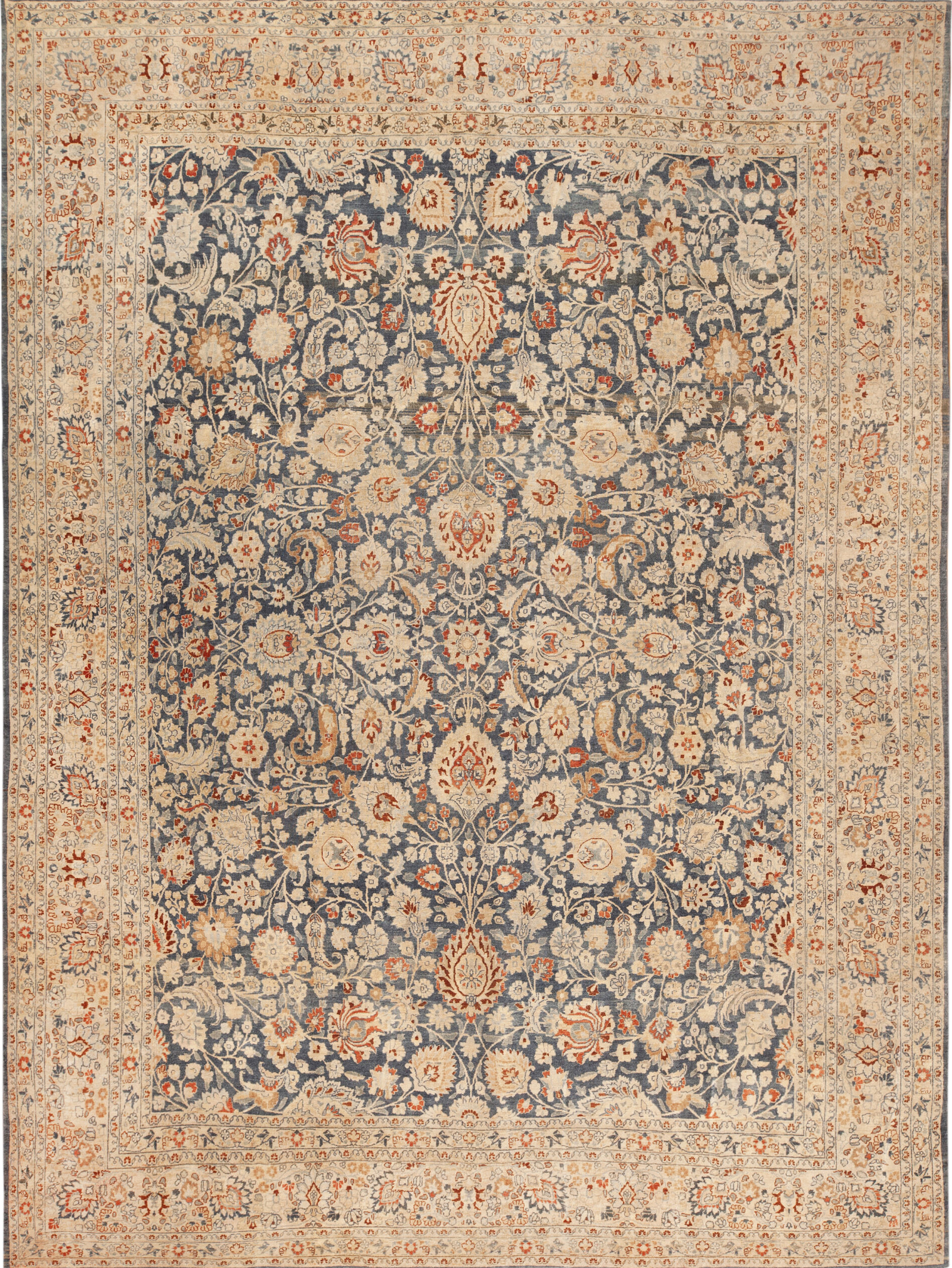 Large Antique Persian Khorassan Rug 74095 Featured Nazmiyal Rugs
