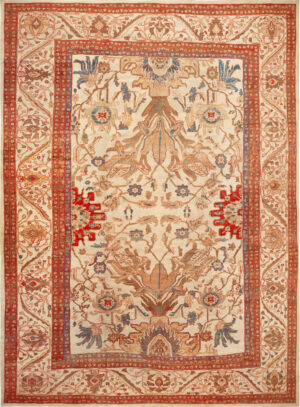 Large Antique Persian Sultanabad Rug 74109 Nazmiyal Rugs