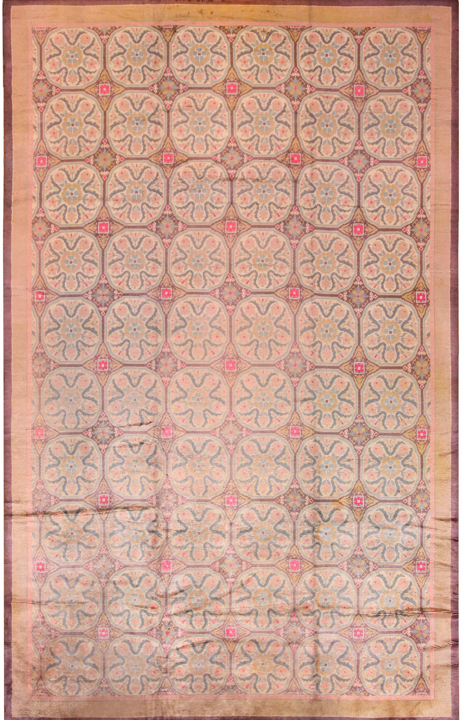 Large Antique Spanish Rug 70408 Featured by Nazmiyal Rugs
