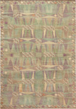 Modern Central Asian Swedish Inspired Rug Modern Central Asian Swedish Inspired Rug 74137 by Nazmiyal Rugs