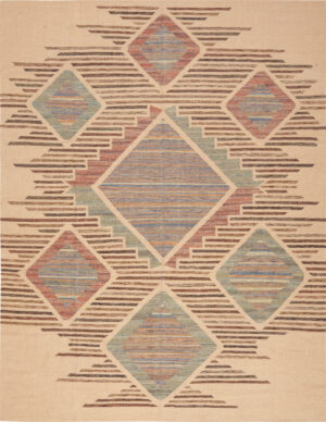Modern Swedish Inspired Kilim Rug 74184 by Nazmiyal Rugs