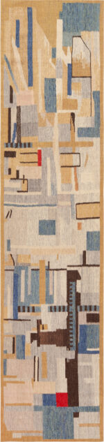 Modern Swedish Inspired Kilim Runner Rug Modern Swedish Inspired Kilim Runner Rug 74175 by Nazmiyal Rugs