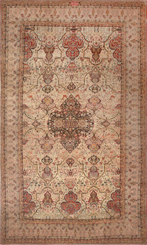 Oversized Antique Persian Kerman Rug 74125 by Nazmiyal Rugs