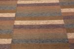 Pattern Detail on Modern Swedish Inspired Kilim Rug Pattern Detail on Modern Swedish Inspired Kilim Rug 74178 by Nazmiyal Rugs