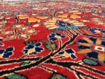 Pile of Floral Antique Persian Mohtashem Kashan Prayer Design Rug 72854 by Nazmiyal Antique Rugs