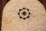 Star Detail on Antique American Hooked Rug 74143 by Nazmiyal Rugs