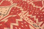 Stitching on Modern Swedish Inspired Kilim Rug 74176 by Nazmiyal Rugs
