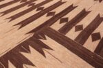 Stitching on Modern Swedish Inspired Kilim Rug Stitching on Modern Swedish Inspired Kilim Rug 74181 by Nazmiyal Rugs