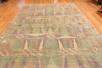 Top view of Modern Central Asian Swedish Inspired Rug 74137 by Nazmiyal Rugs Top view of Modern Central Asian Swedish Inspired Rug 74137 by Nazmiyal Rugs