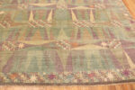 Trim of Modern Central Asian Swedish Inspired Rug Trim of Modern Central Asian Swedish Inspired Rug 74137 by Nazmiyal Rugs
