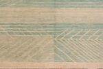 Trim on Modern Swedish Inspired Kilim Rug Trim on Modern Swedish Inspired Kilim Rug 74174 by Nazmiyal Rugs