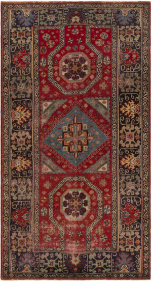 Vintage Bulgarian Balkan Rug with Bellini Design 73657 by Nazmiyal Collection