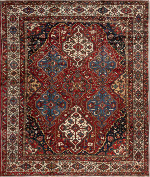 Vintage Persian Bakhtiari Rug 74169 by Nazmiyal Rugs