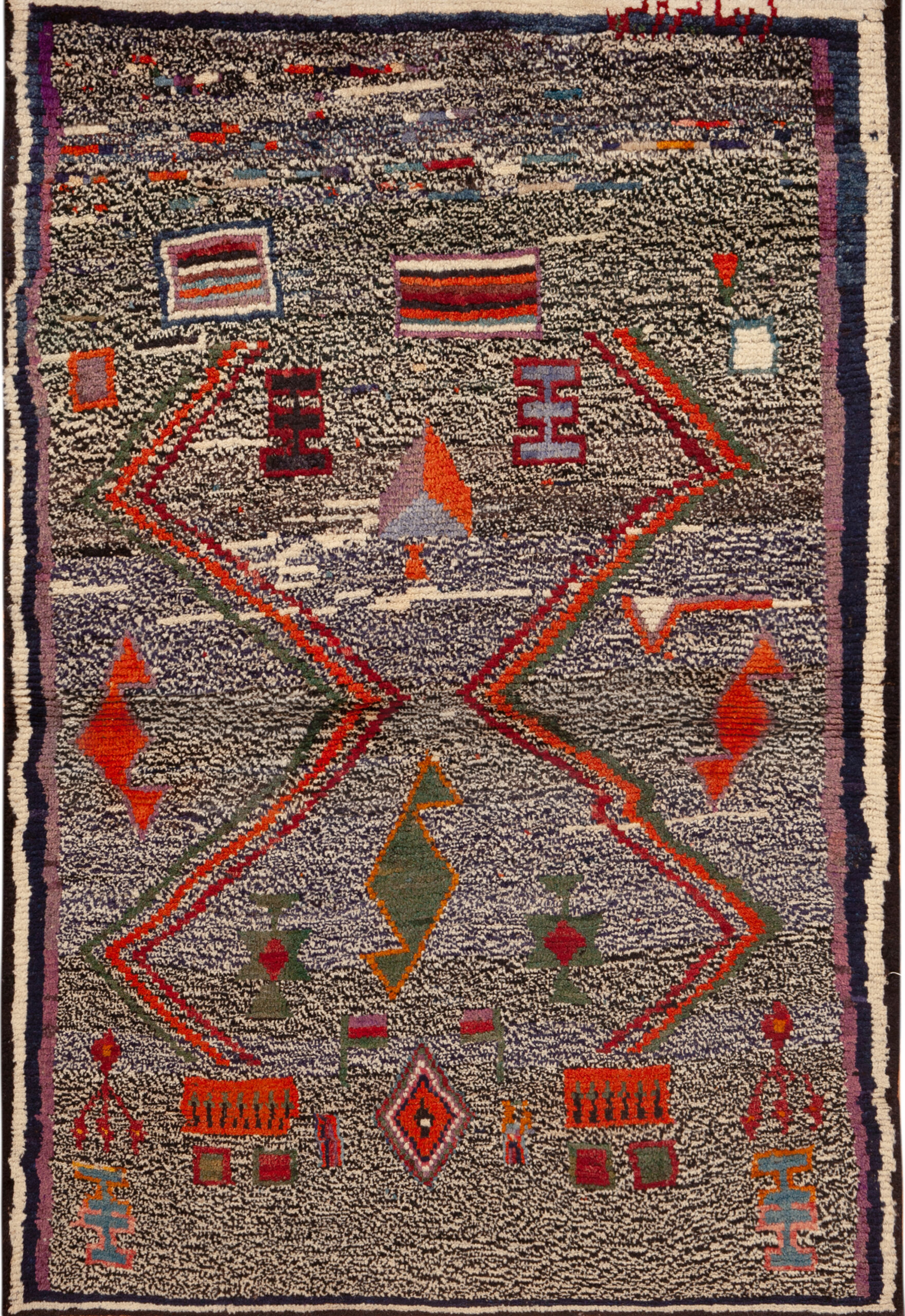 Vintage Persian Gabbeh Rug 74113 Featured Nazmiyal Rugs