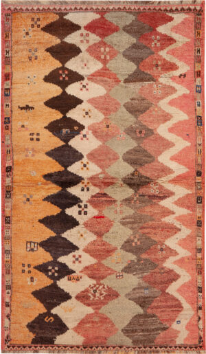 Vintage Persian Gabbeh Rug 74116 by Nazmiyal Rugs