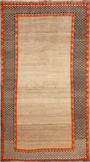 Vintage Persian Gabbeh Rug 74117 by Nazmiyal Rugs