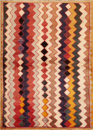 Vintage Persian Gabbeh Rug 74119 by Nazmiyal Rugs