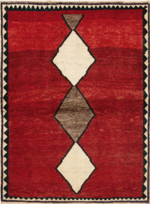 Vintage Persian Gabbeh Rug 74121 by Nazmiyal Rugs