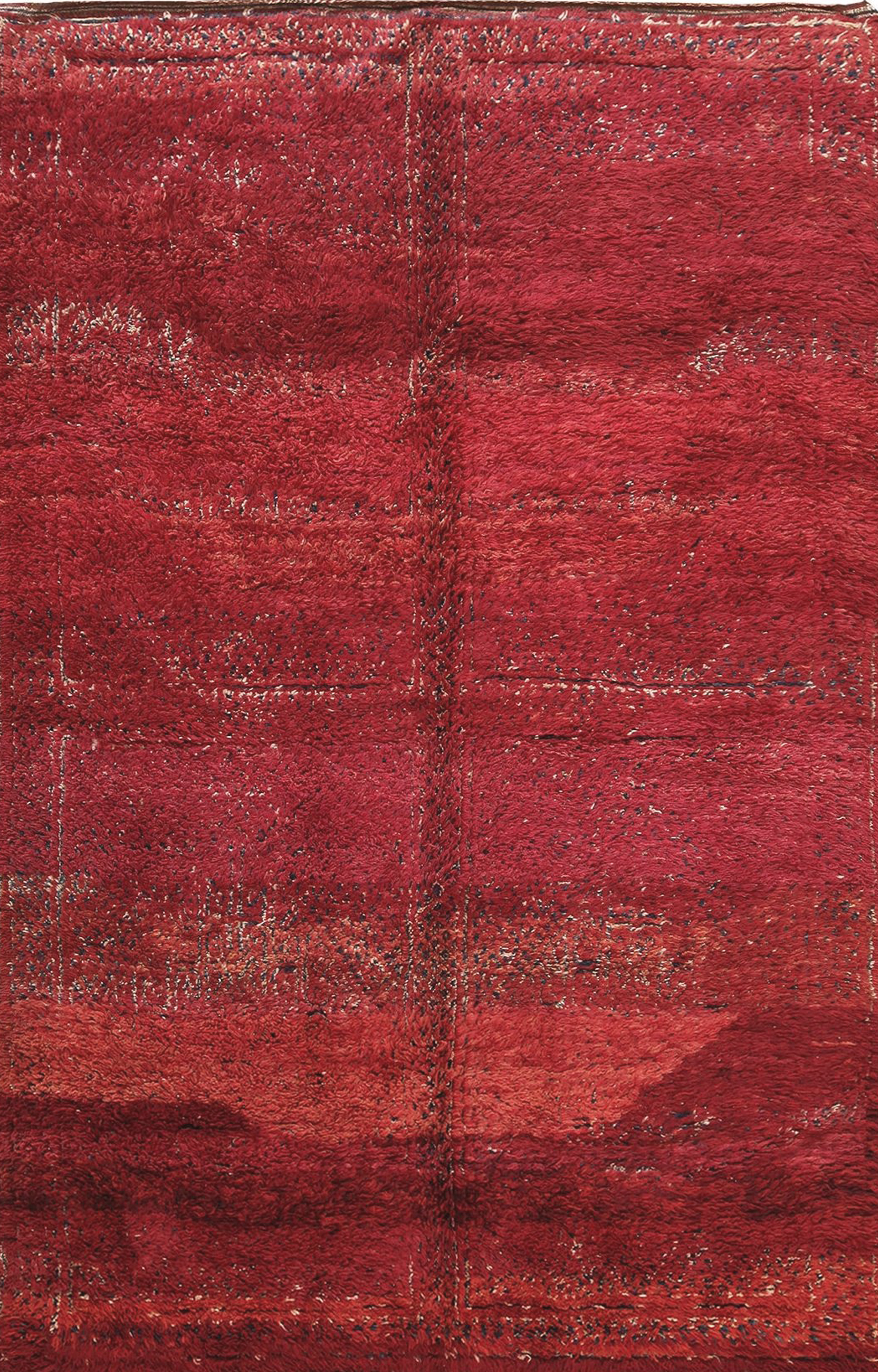 Vintage Red Moroccan Rug 70564 Featured Nazmiyal Rugs