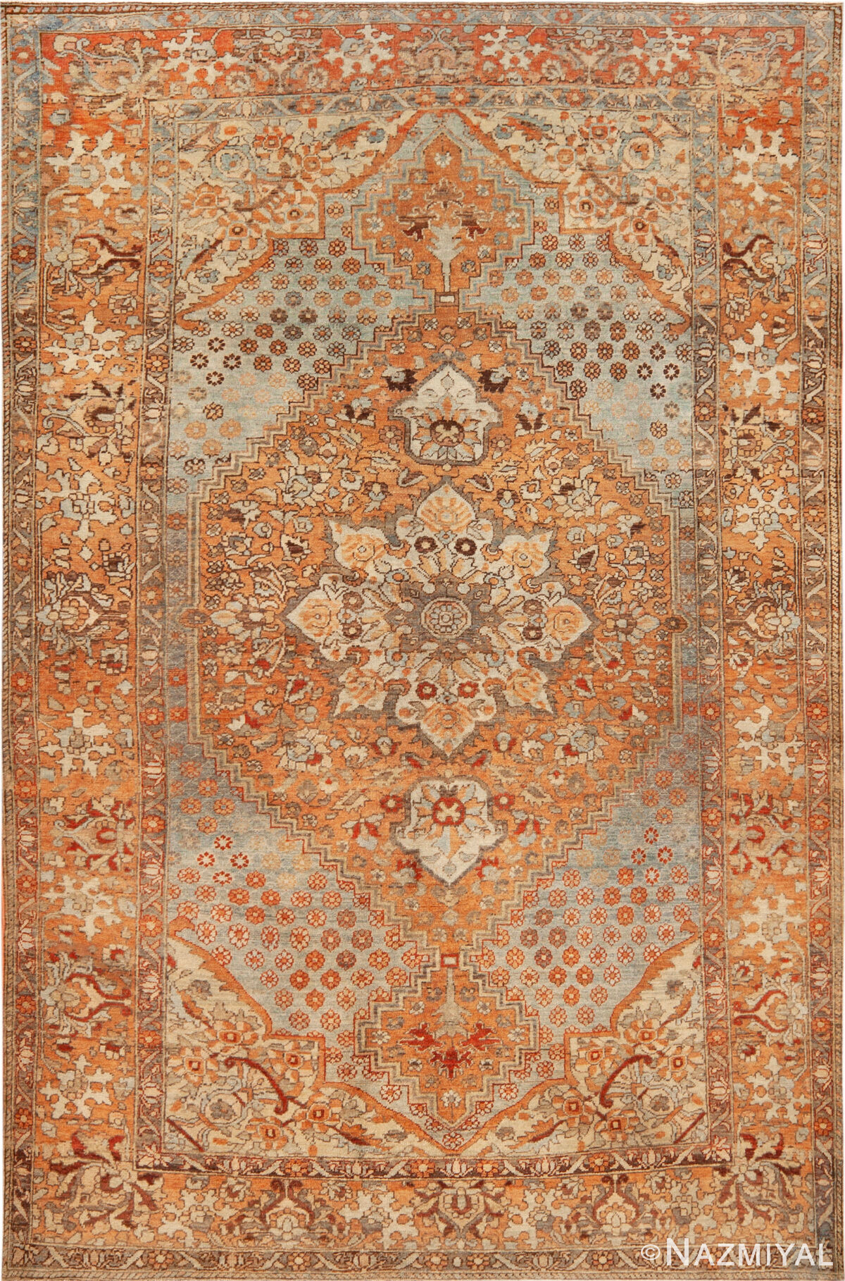 Antique Persian Bakhtiari Rug 74170 by Nazmiyal Rugs