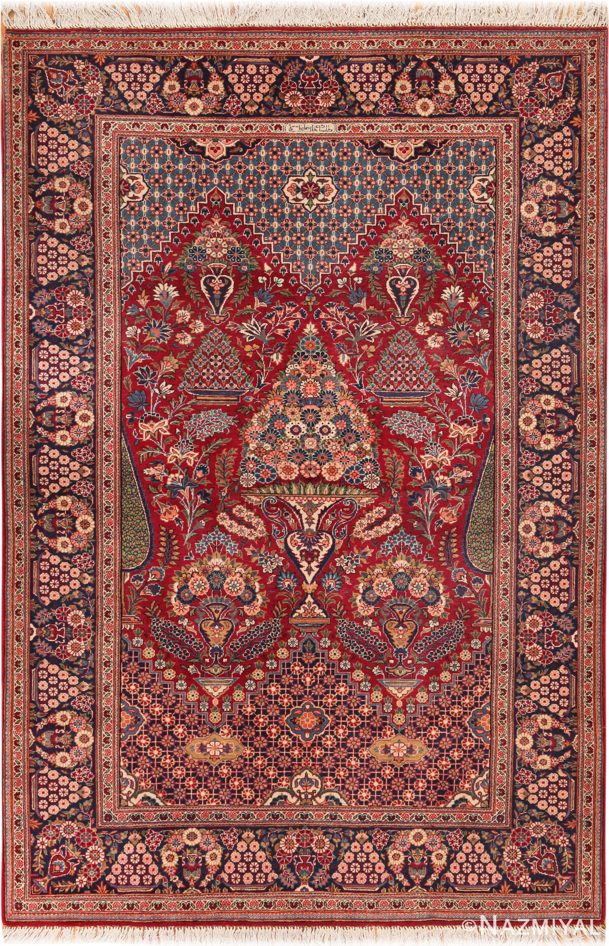 Antique Persian Kashan Rug 95033 by Nazmiyal Rugs