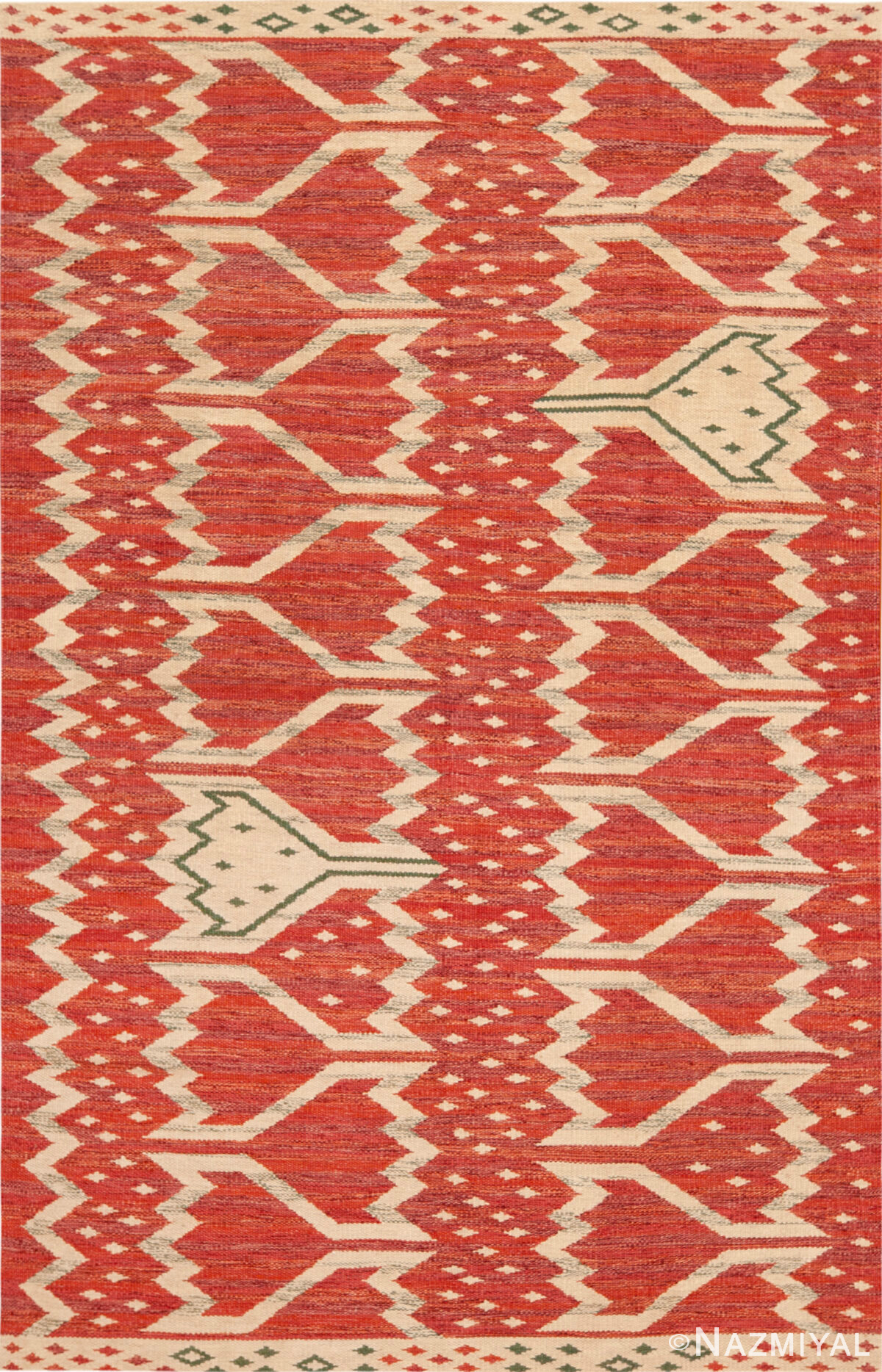 Modern Swedish Inspired Kilim Rug 74176 by Nazmiyal Rugs