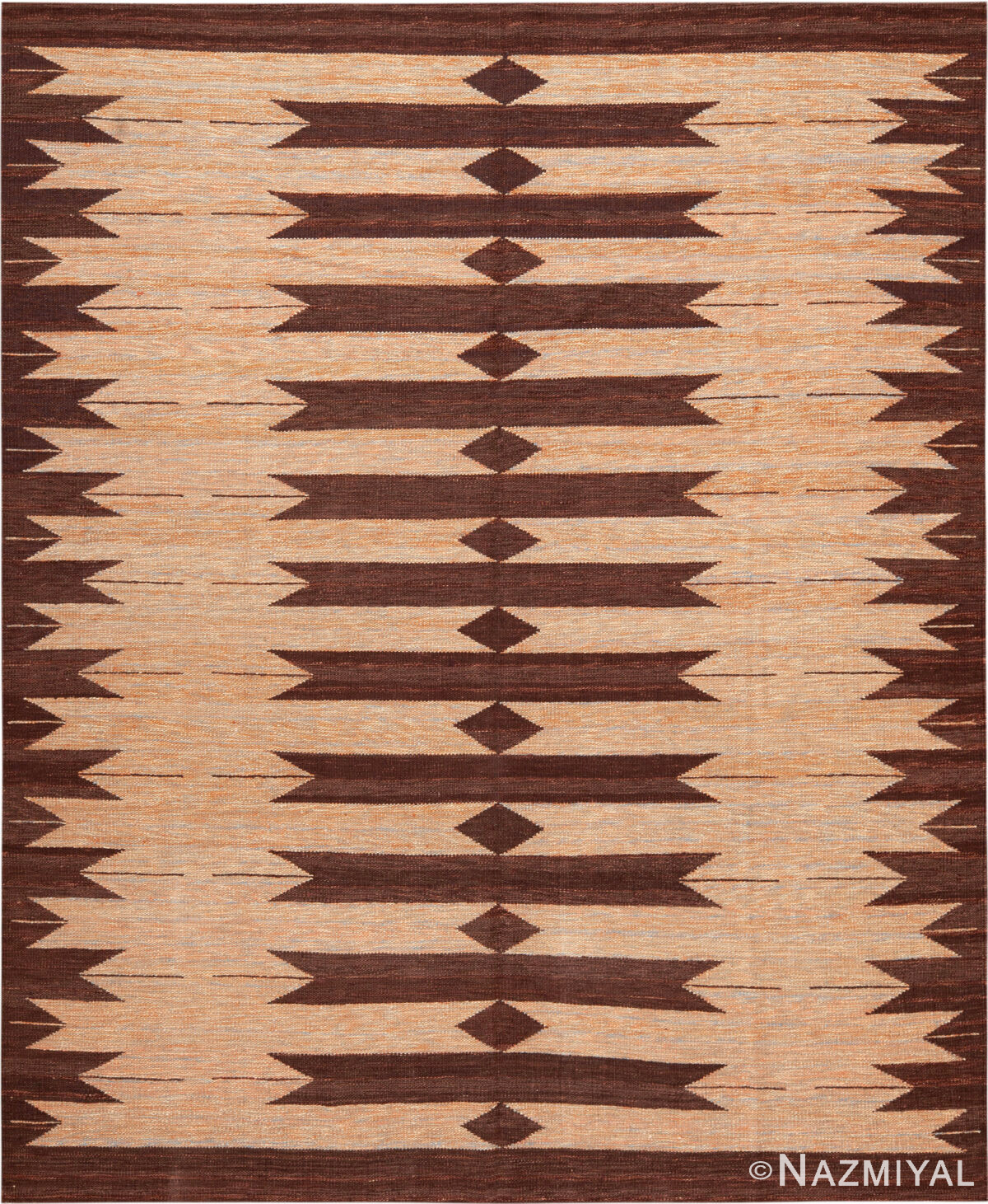 Modern Swedish Inspired Kilim Rug 74181 by Nazmiyal Rugs