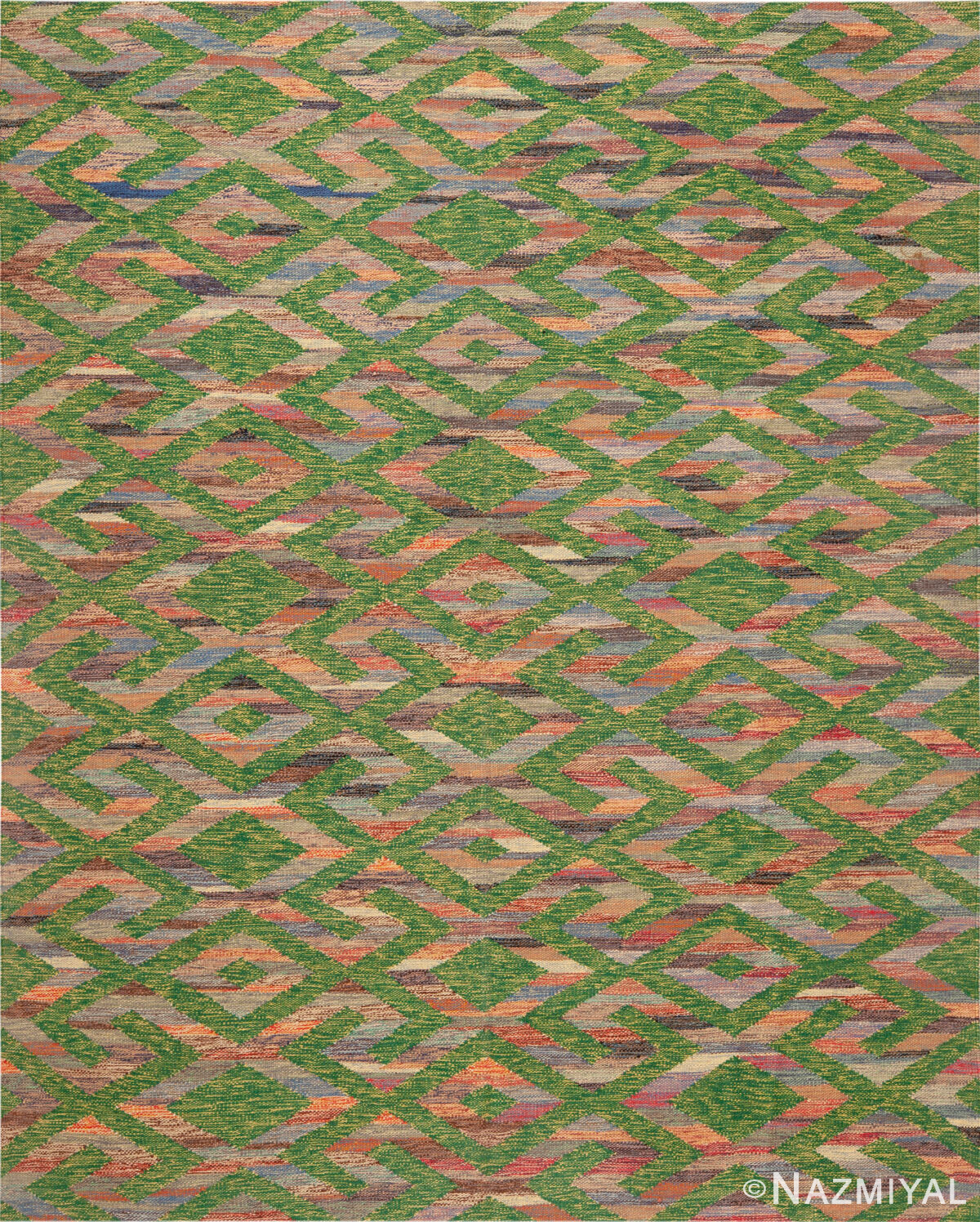 Modern Swedish Inspired Kilim Rug 74182 by Nazmiyal Rugs