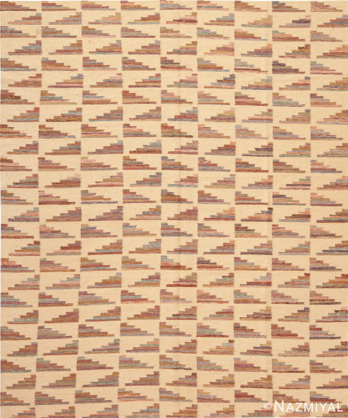 Modern Swedish Inspired Kilim Rug 74183 by Nazmiyal Rugs