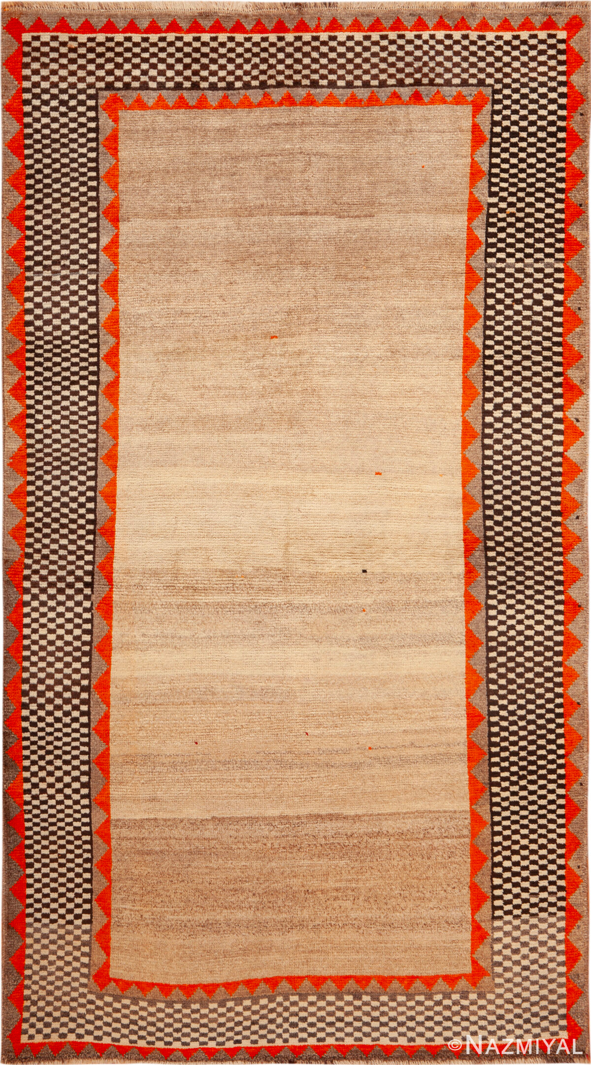 Vintage Persian Gabbeh Rug 74117 by Nazmiyal Rugs