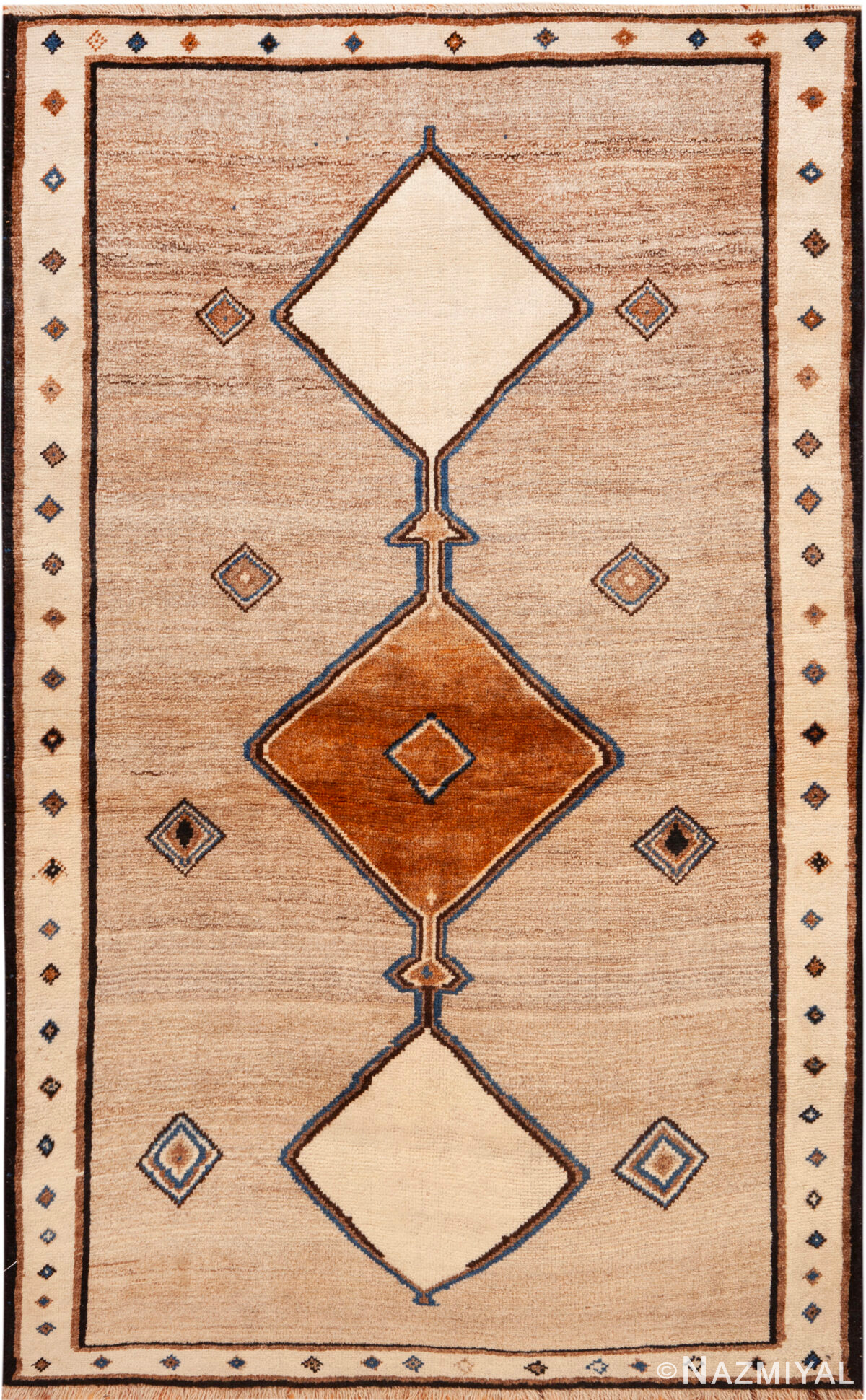 Vintage Persian Gabbeh Rug 74128 by Nazmiyal Rugs