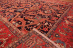 Weave Detail of Antique Persian Heriz Rug Weave Detail of Antique Persian Heriz Rug 74051 by Nazmiyal Rugs