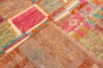 Weave Detail of Modern Central Asian Geometric Grid Rug Weave Detail of Modern Central Asian Geometric Grid Rug 12382 by Nazmiyal Rugs