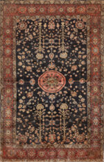 Antique Persian Sarouk Farahan Rug Antique Persian Sarouk Farahan Rug 95000 by Nazmiyal Rugs
