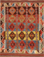 Antique Turkish Kilim Rug Antique Turkish Kilim Rug 74195 by Nazmiyal Rugs