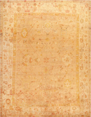 Antique Turkish Oushak Rug 74157 by Nazmiyal Rugs