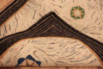 Back of Antique American Hooked Rug Back of Antique American Hooked Rug 74140 by Nazmiyal Rugs