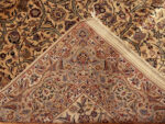 Back of Antique Persian Kashan Silk Rug Pair Back of Antique Persian Kashan Silk Rug Pair 95084 by Nazmiyal Rugs