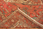 Back of Antique Persian Serapi Rug Back of Antique Persian Serapi Rug 74156 by Nazmiyal Rugs