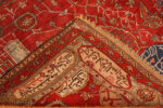 Back of Antique Persian Silk Heriz Rug Back of Antique Persian Silk Heriz Rug 95065 by Nazmiyal Rugs