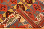 Back of Antique Turkish Kilim Rug Back of Antique Turkish Kilim Rug 74195 by Nazmiyal Rugs