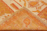 Back of Antique Turkish Oushak Rug 74092 by Nazmiyal Rugs