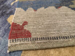 Back of Modern Swedish Style Rug 61116 by Nazmiyal Rugs