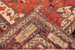 Back of Oversized Antique Persian Serapi Rug Back of Oversized Antique Persian Serapi Rug 74048 by Nazmiyal Rugs